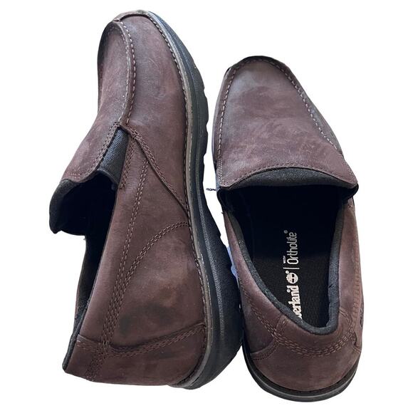 Timberland Men’s Edgemont Slip On Shoes Size 10 Brown Nubuck NEW - Picture 9 of 11